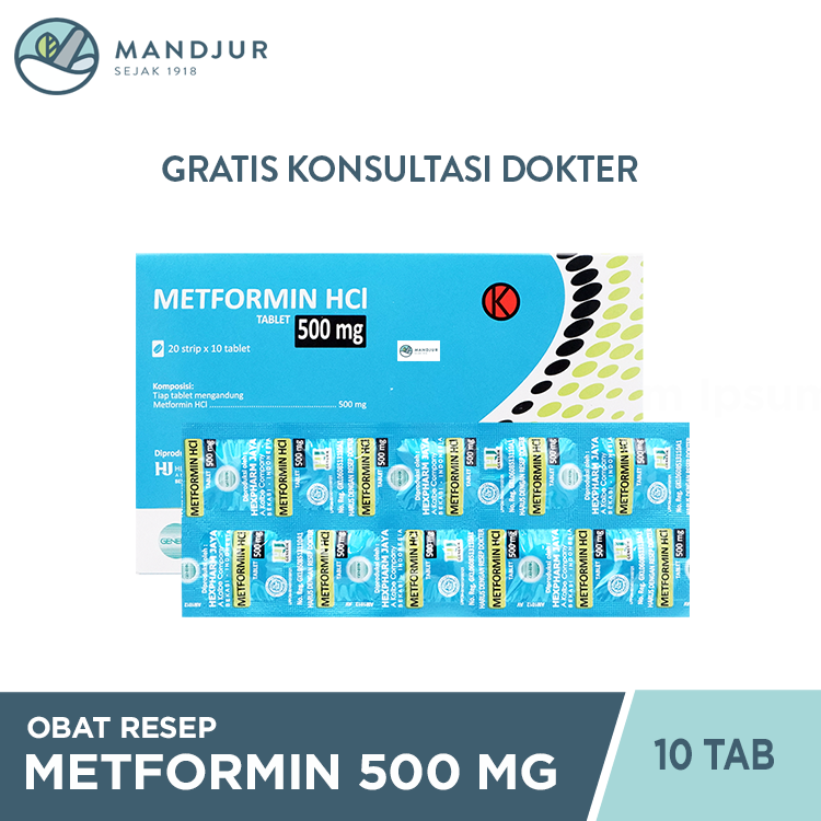 Metformin Hexpharm 500 Mg Strip 10 Tablet