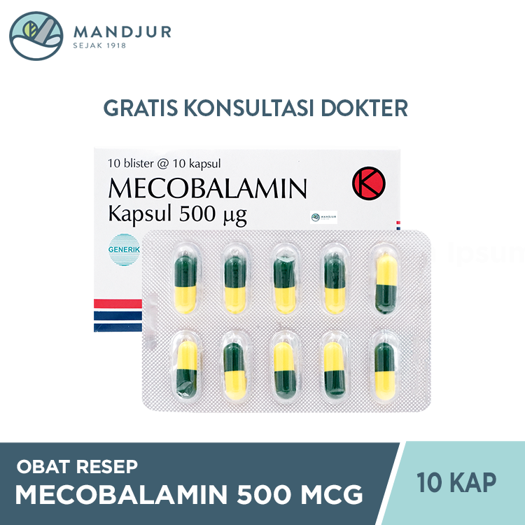 Mecobalamin Novell 500 Mcg 10 Kapsul