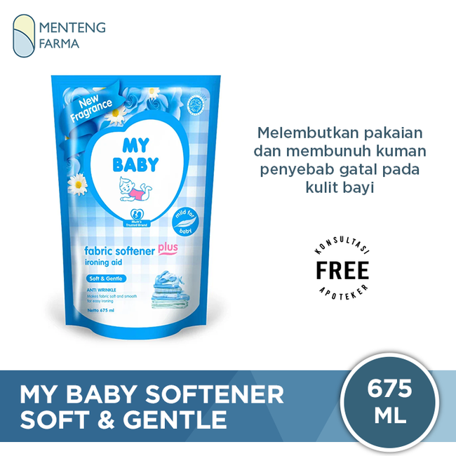 My Baby Softener Gentle Refill 675 mL - Pelembut Pakaian Bayi