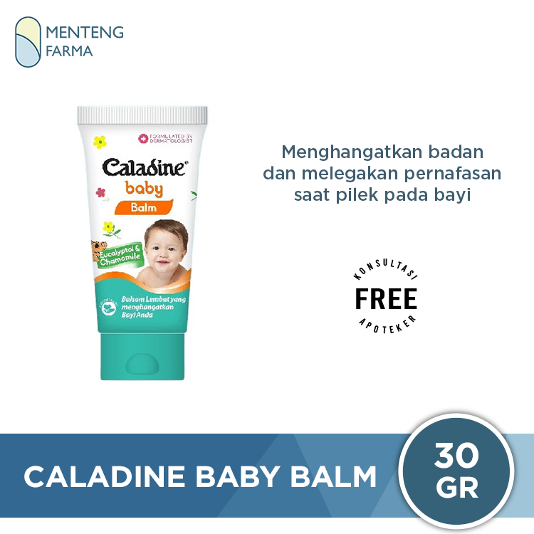 Caladine Baby Balm 30 Gr - Menghangatkan Badan dan Melegakan Pernafasan Bayi