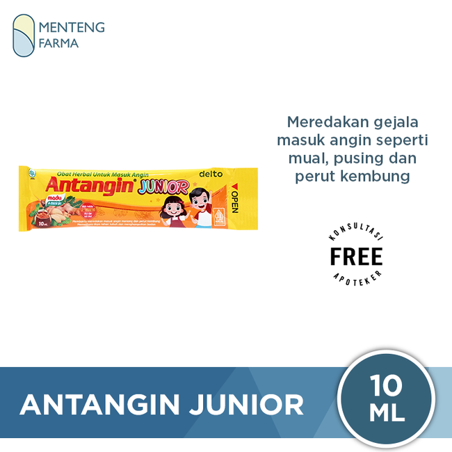 Antangin Junior Sachet 10 mL - Meredakan Masuk Angin Anak
