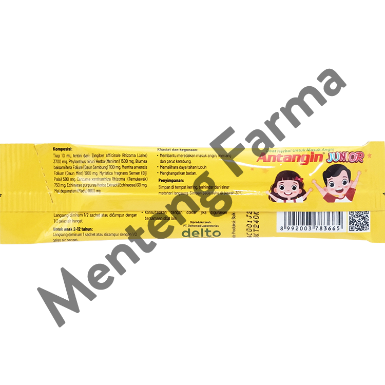 Antangin Junior Sachet 10 mL - Meredakan Masuk Angin Anak