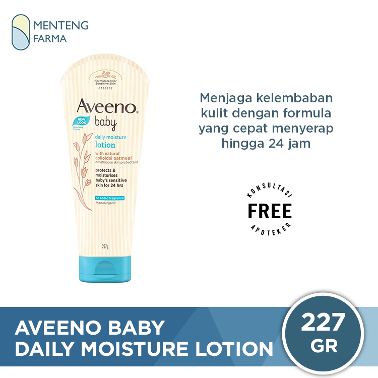 Aveeno Baby Daily Moisture Lotion 227 Gr - Melembabkan Kulit Bayi