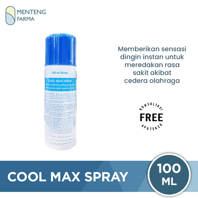 Cool Max Spray 100 mL - Pereda nyeri Otot dan Cedera Olahraga