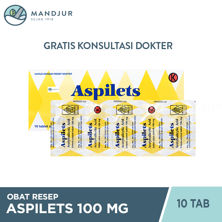 Aspilets 100 Mg Strip 10 Tablet