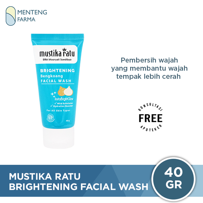 Mustika Ratu Brightening Bengkoang Facial Wash 40 gr - Mencerahkan Wajah