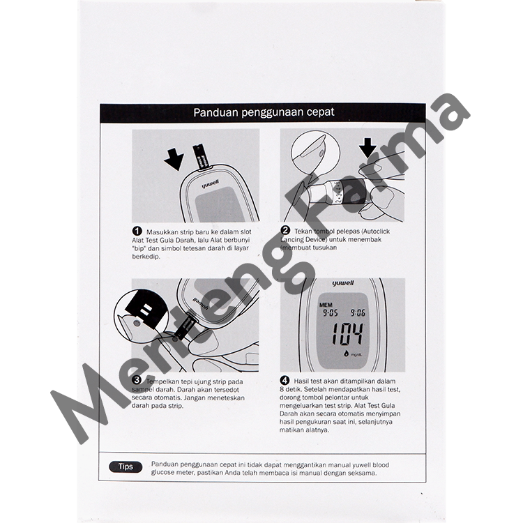 Yuwell Accusure 582 Blood Glucose Meter - Alat Pengukur Gula Darah