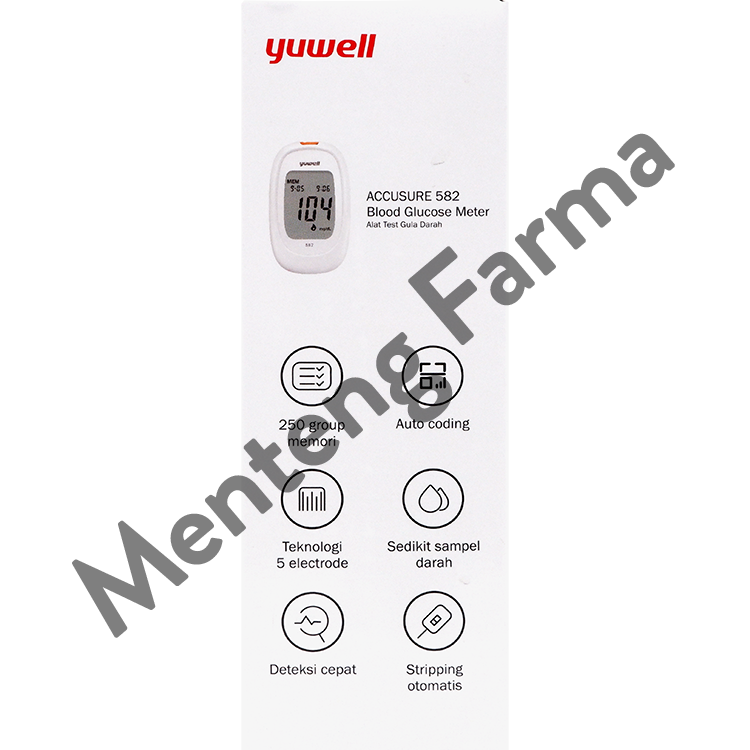 Yuwell Accusure 582 Blood Glucose Meter - Alat Pengukur Gula Darah
