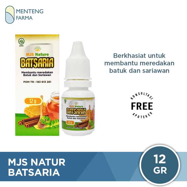 MJS Nature Batsaria - Obat Tetes Batuk dan Sariawan