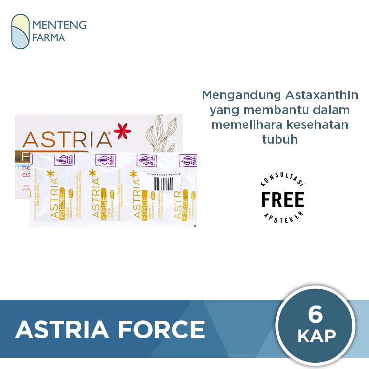 Astria Force 6 mg 6 Kapsul - Suplemen Kesehatan Tubuh