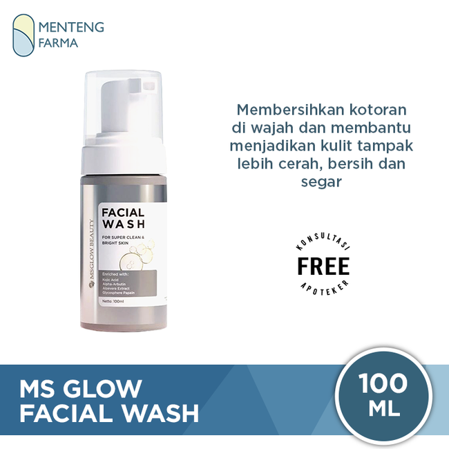 Ms Glow Facial Wash 100 mL - Sabun Pembersih Muka