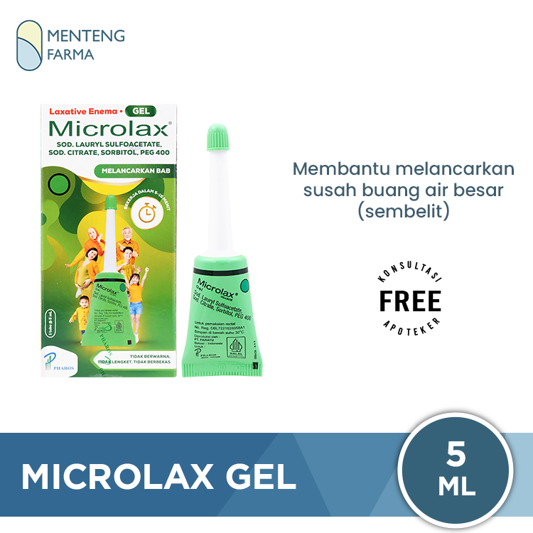 Microlax Gel 1 Tube - Sembelit / konstipasi, susah BAB
