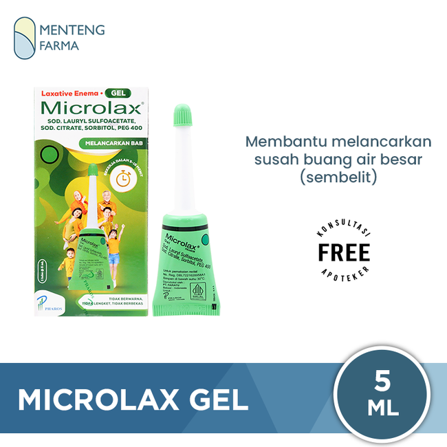 Microlax Gel 1 Tube - Sembelit / konstipasi, susah BAB