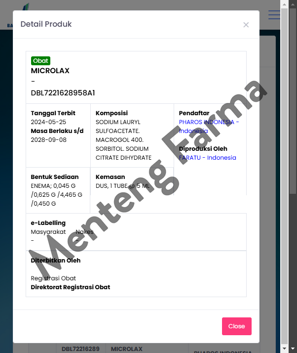 Microlax Gel 1 Tube - Sembelit / konstipasi, susah BAB