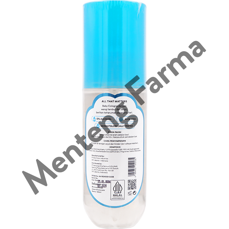 Loluna Baby Cologne 100 mL - Minyak Wangi Bayi