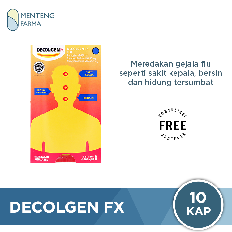 Decolgen FX 10 Kaplet - Meredakan Gejala Flu