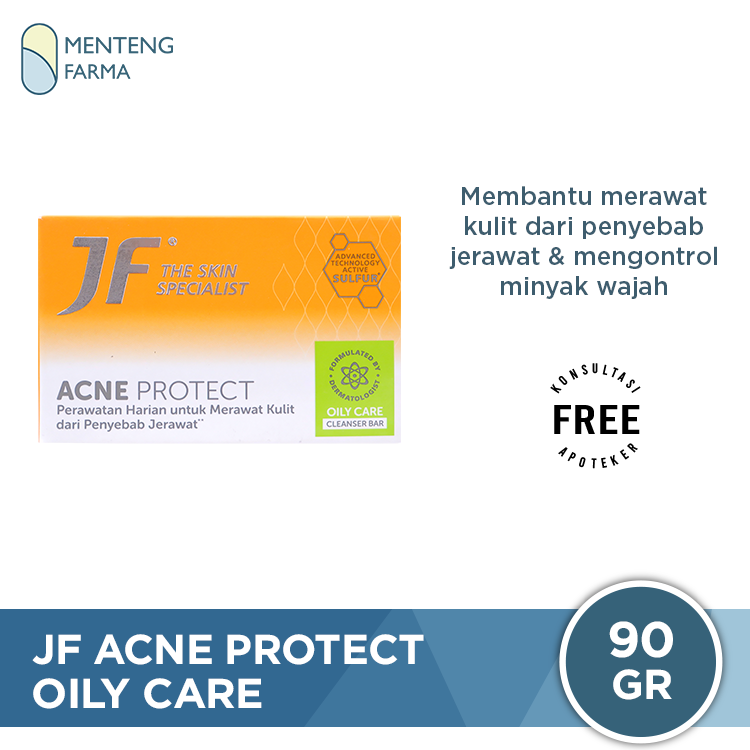 JF Acne Protect Oily Care 90 Gr - Merawat Kulit Berjerawat