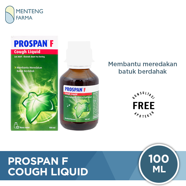 Prospan F Cough Liquid 100 mL - Meredakan Batuk Berdahak