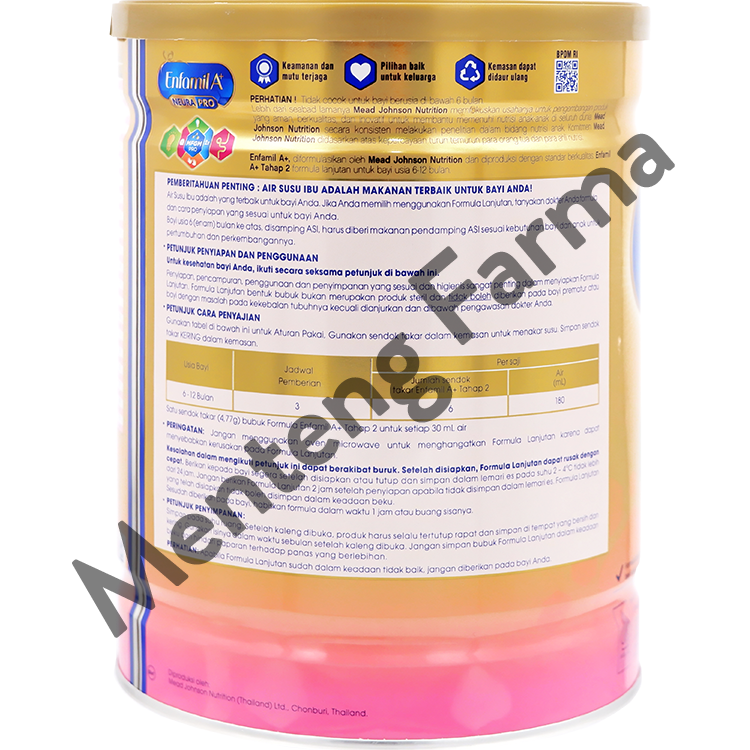 Enfamil A+2 - Susu Formula Bayi 6-12 Bulan 800 gram