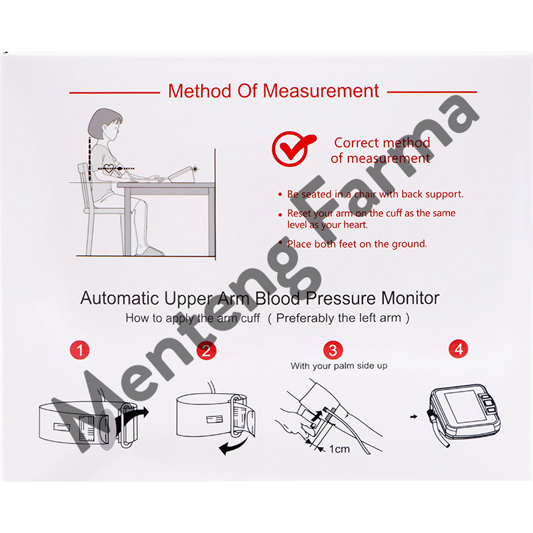 Sinoheart Automatic Upper Arm Blood Pressure Monitor BA-801 - Tensimeter Digital