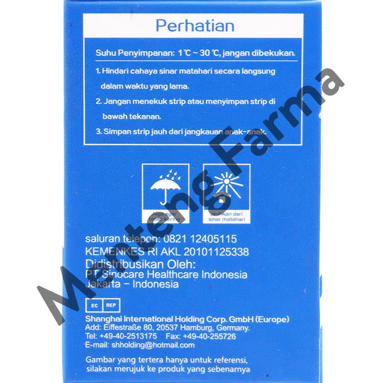 Sinoheart Safe-Accu Strip Uji Gula Darah 50 Pcs - Tes Strip Gula Darah