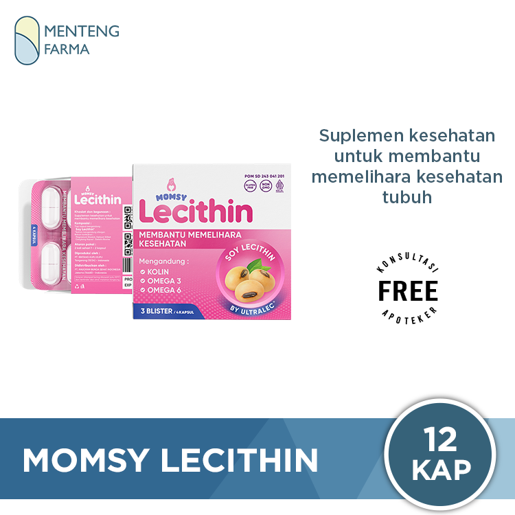 Momsy Lecithin 12 Kapsul - Membantu Melancarkan ASI