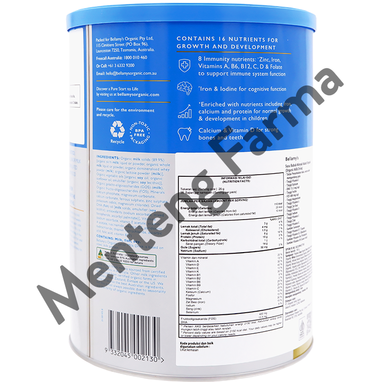 Bellamys Organic Step 4 - Susu Formula Lanjutan Organik 3 Tahun Keatas