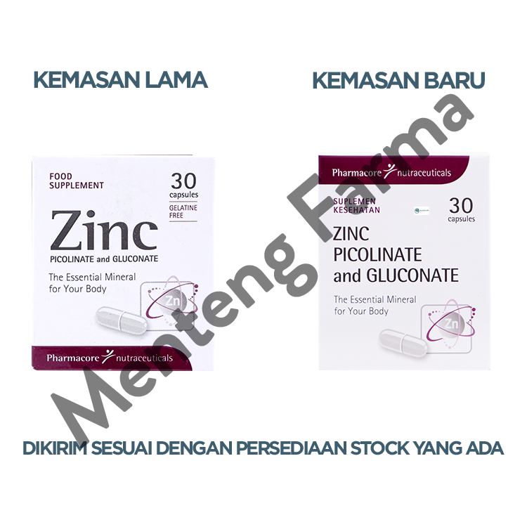 Zinc Picolinate and Gluconate 30 Kapsul - Suplemen Kesehatan