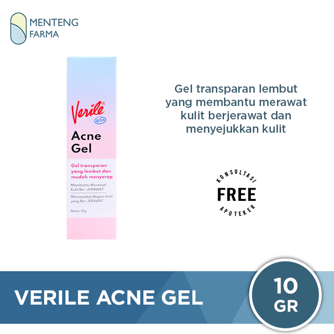 Verile Acne Gel 10 Gram - Merawat Kulit Berjerawat