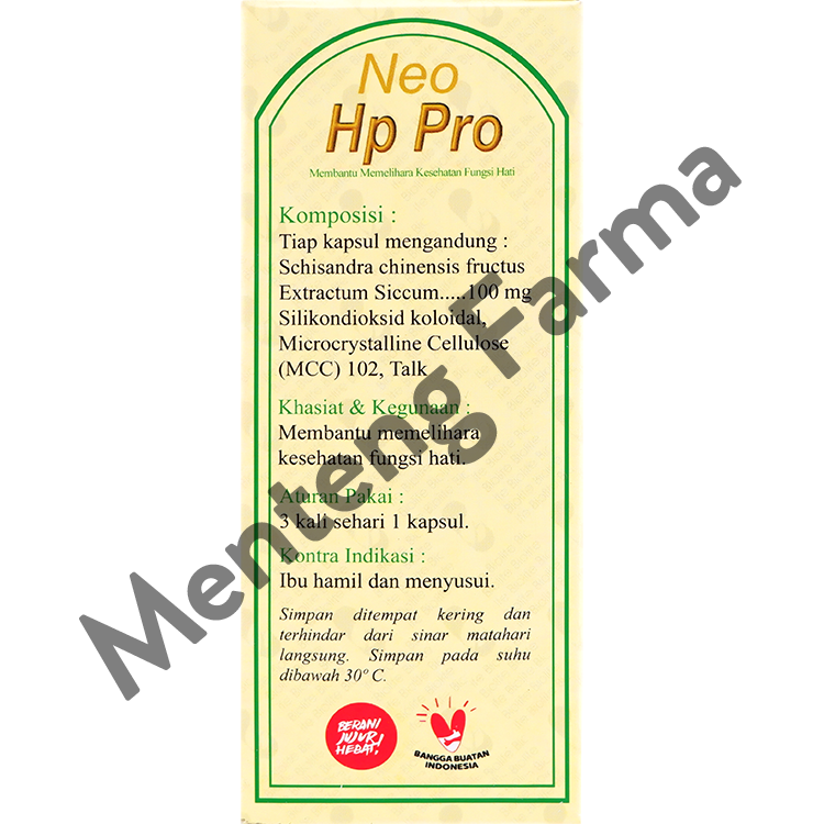 Neo Hp Pro 10 Kapsul - Memelihara Kesehatan Fungsi Hati