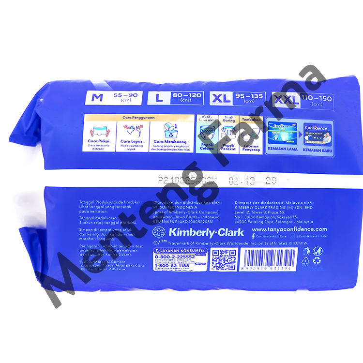 Confidence Pants Extra Serap M 10 Pcs - Popok Celana Dewasa