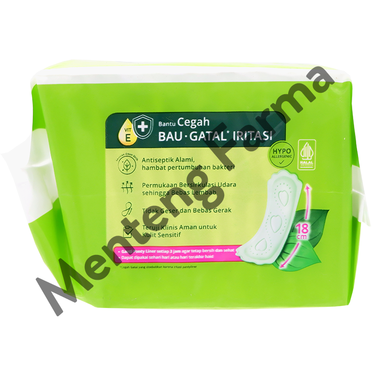 Softex Daun Sirih Pantyliner Longer Wider 30 Pads - Mencegah Bau dan Gatal Iritasi