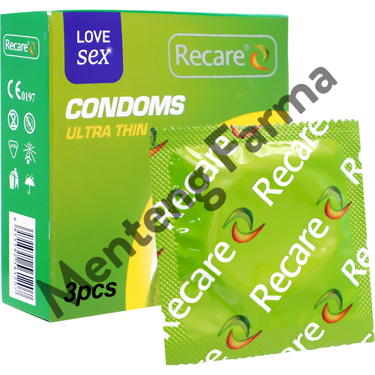 Kondom Recare Ultra Thin 3 pcs - Super Tipis & Nyaman Dipakai