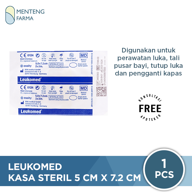 Leukomed 5 CM x 7.2 CM - Plester Penutup Luka Steril