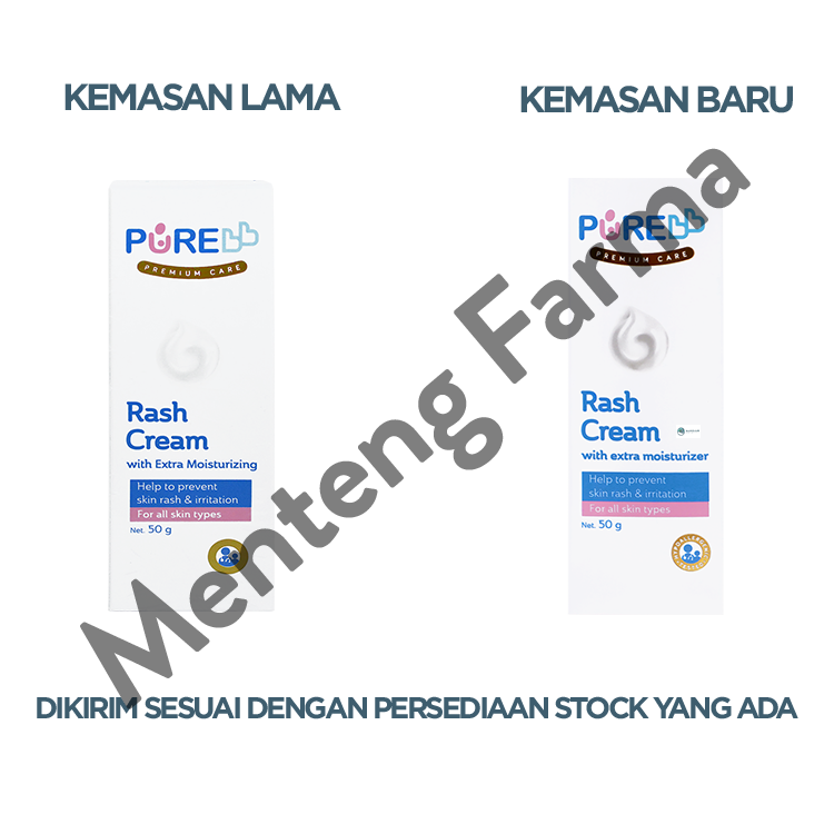 Pure Baby Rash Cream 50 Gram - Krim Pereda Gatal Ruam Popok
