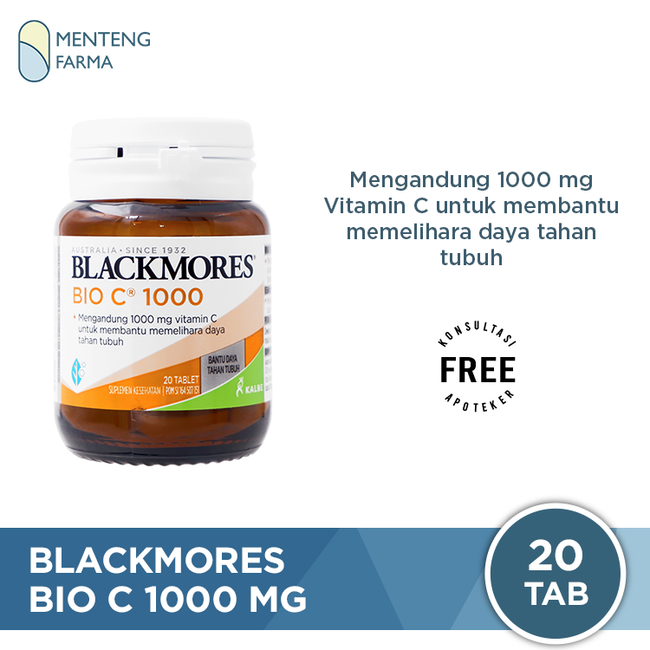 Blackmores Bio C 1000mg 20 Tablet - Suplemen Vitamin C