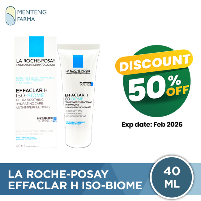 La Roche Posay Effaclar H Iso-Biome 40 mL - Pelembab Kulit Kering