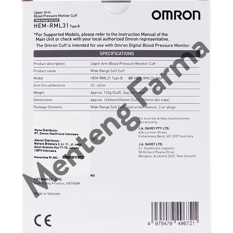 Omron Cuff size L BPM - Aksesoris Pengukur Tekanan Darah