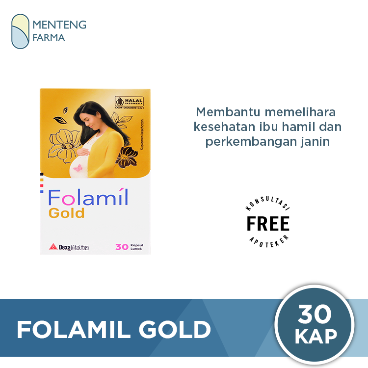 Folamil Gold - Suplemen Khusus Ibu Hamil Tinggi Akan Kandungan DHA