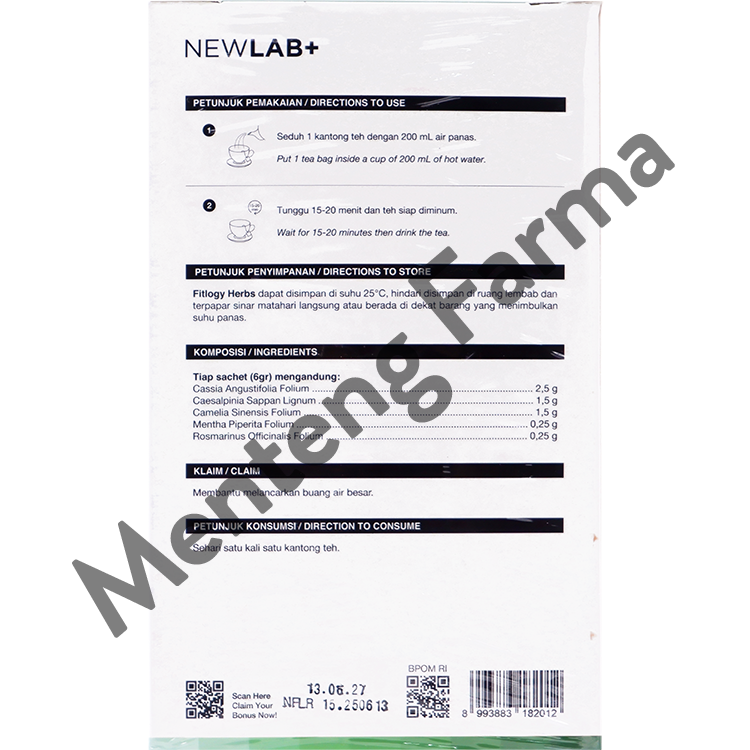 Newlab Fitlogy Tea Drink 28 Bags -  Minuman Teh Diet