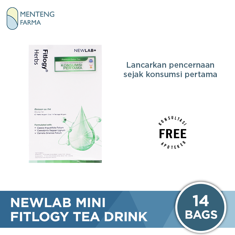 Newlab Mini Fitlogy Tea Drink 14 Bags -  Minuman Teh Diet