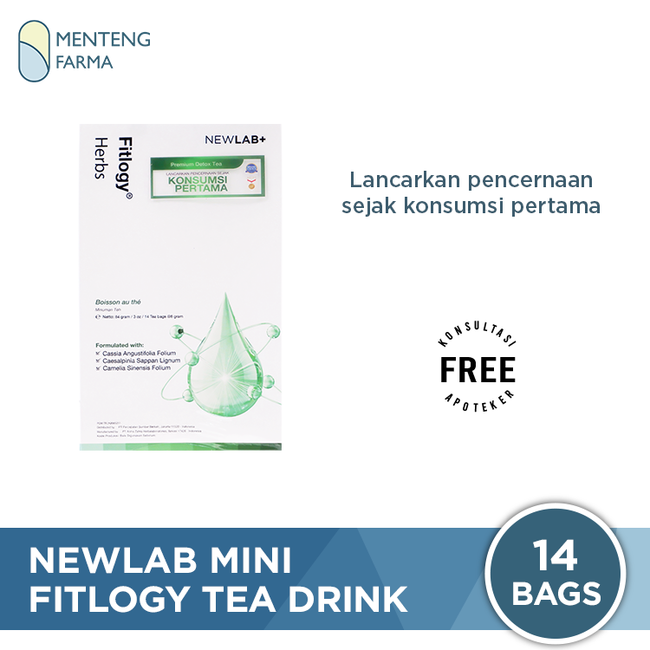 Newlab Mini Fitlogy Tea Drink 14 Bags -  Minuman Teh Diet