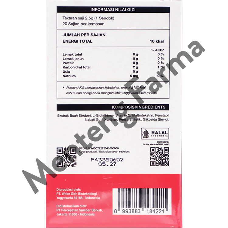 Newlab Brightlogy C-Gluta 360 Boost 50 Gr - Minuman Serbuk Pencerah Kulit