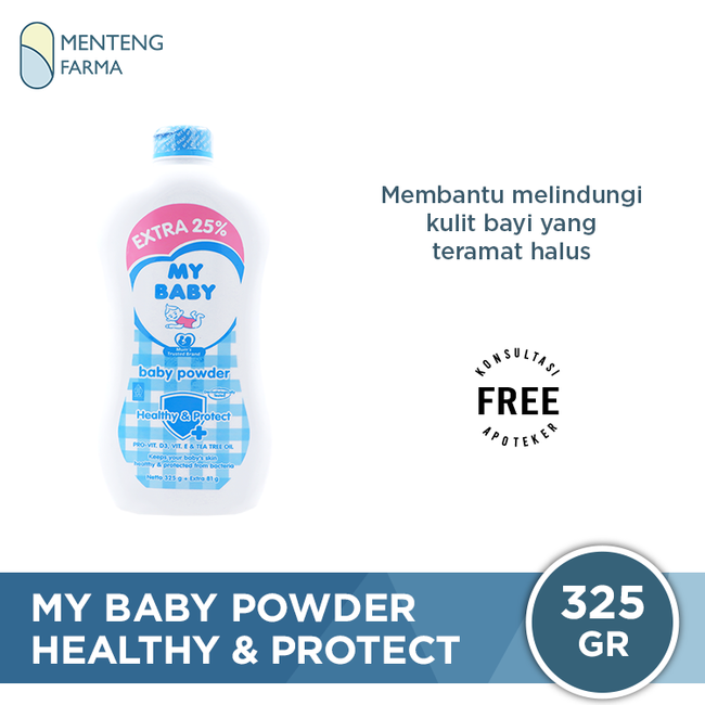 My Baby Powder Healthy & Protect 325 Gr - Bedak Tabur Bayi