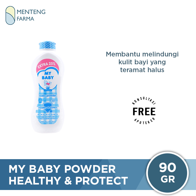 My Baby Powder Healthy & Protect 100 Gr - Bedak Tabur Bayi
