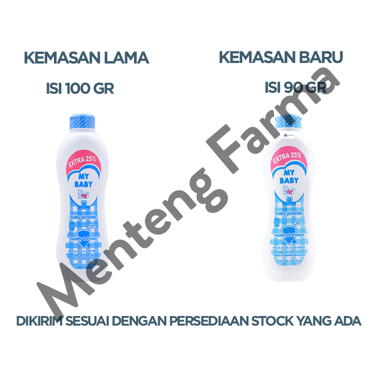My Baby Powder Healthy & Protect 100 Gr - Bedak Tabur Bayi