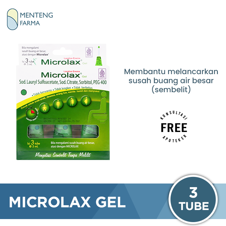 Microlax Gel Isi 3 Tube