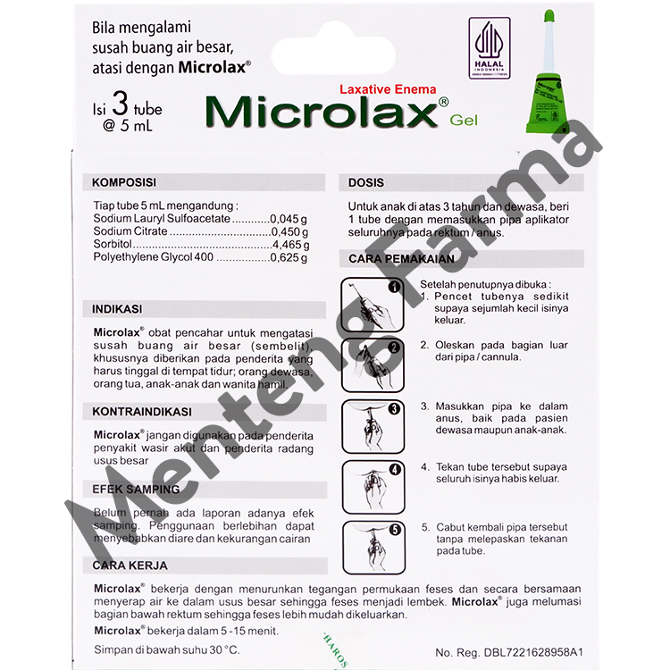 Microlax Gel Isi 3 Tube