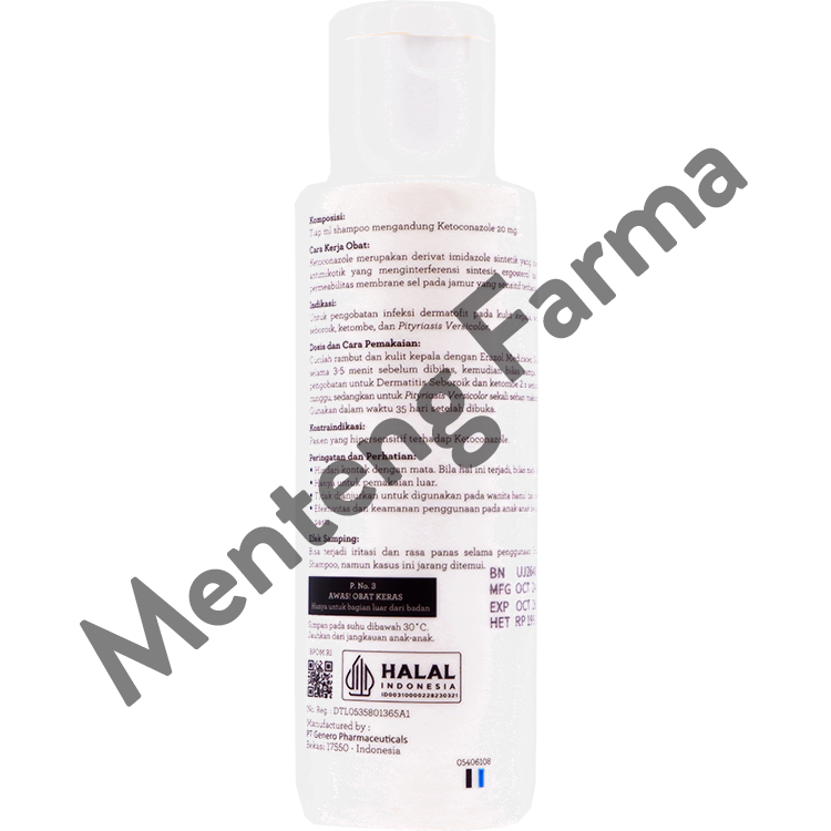 Erazol Medicated Shampoo 100 mL - Shampoo Anti Ketombe