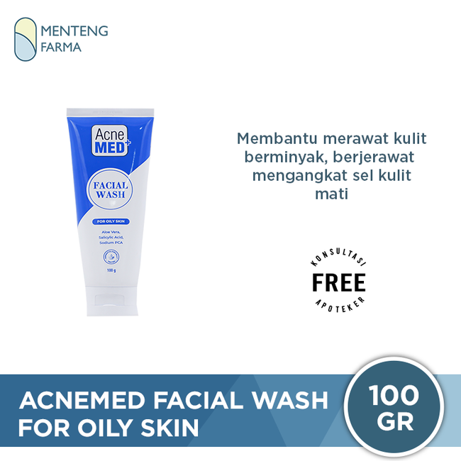 Acnemed Facial Wash for Oily Skin 100 Gr - Pembersih Wajah Berminyak